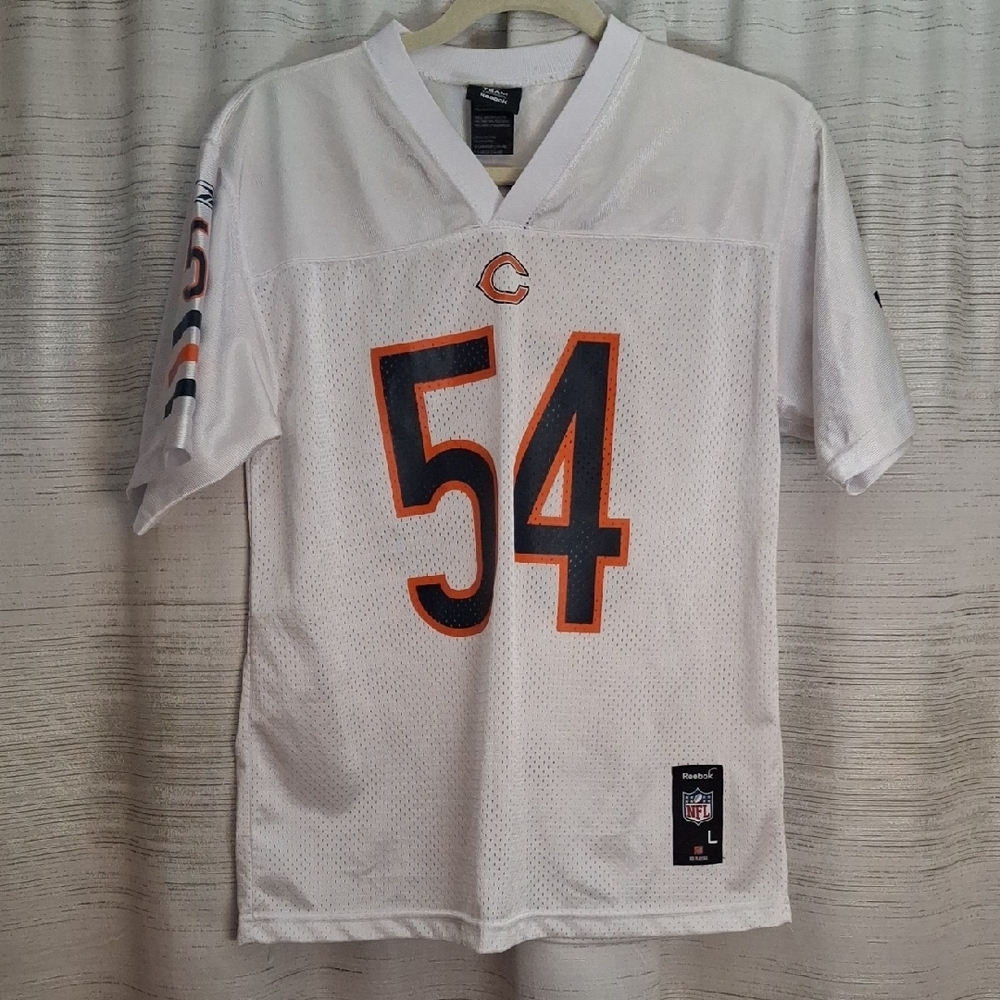 Reebok White Jersey with Orange and Blue Details